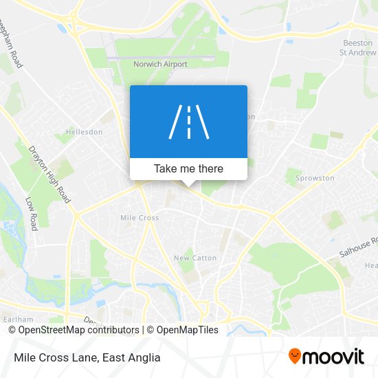 Mile Cross Lane map