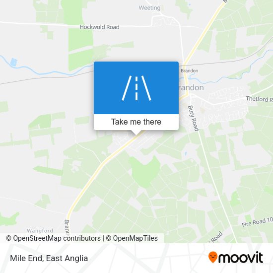 Mile End map