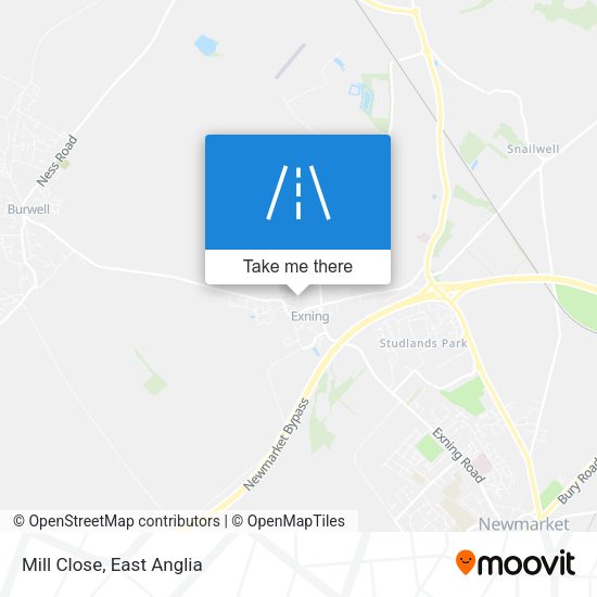 Mill Close map