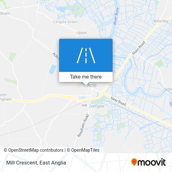 Mill Crescent map