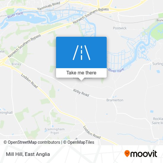 Mill Hill map