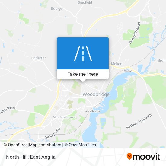 North Hill map