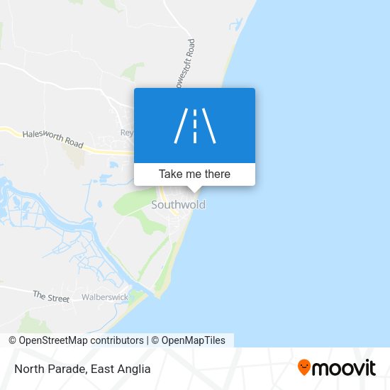 North Parade map