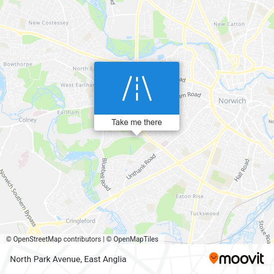 North Park Avenue map