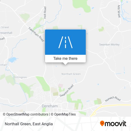 Northall Green map