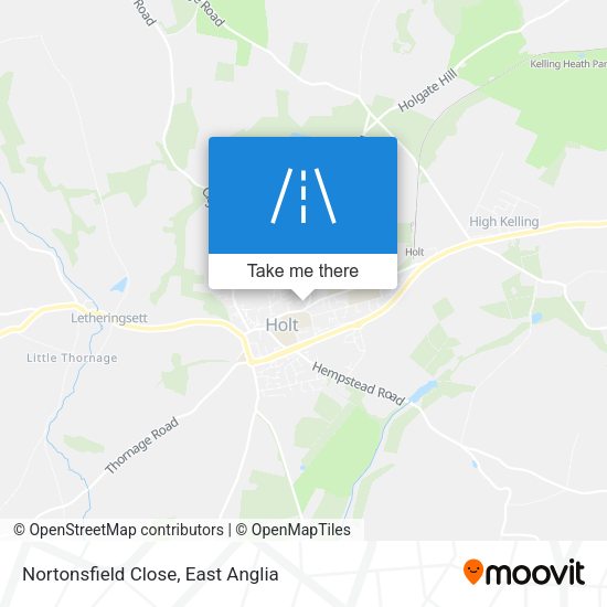 Nortonsfield Close map