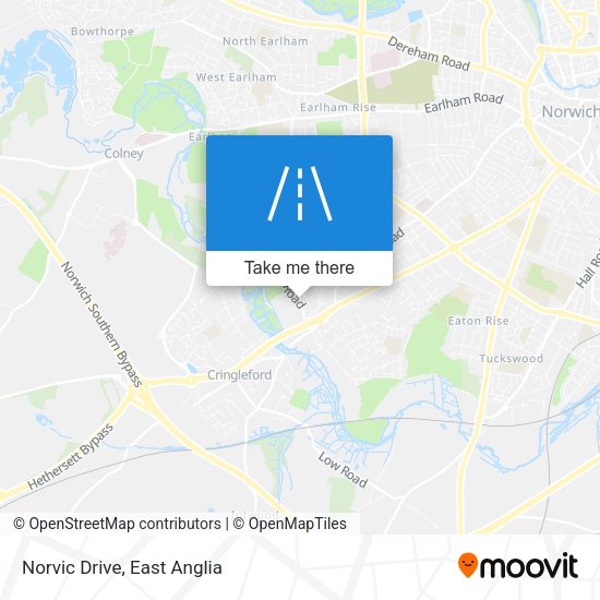 Norvic Drive map