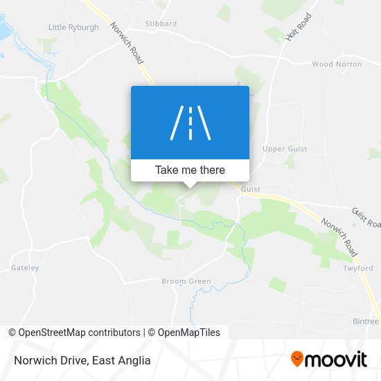 Norwich Drive map