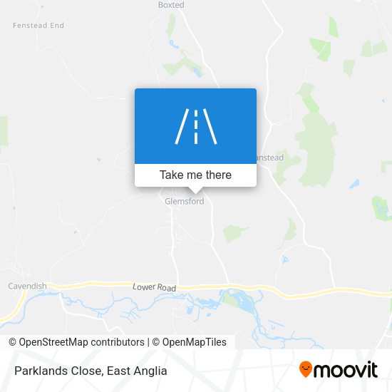 Parklands Close map