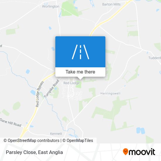 Parsley Close map