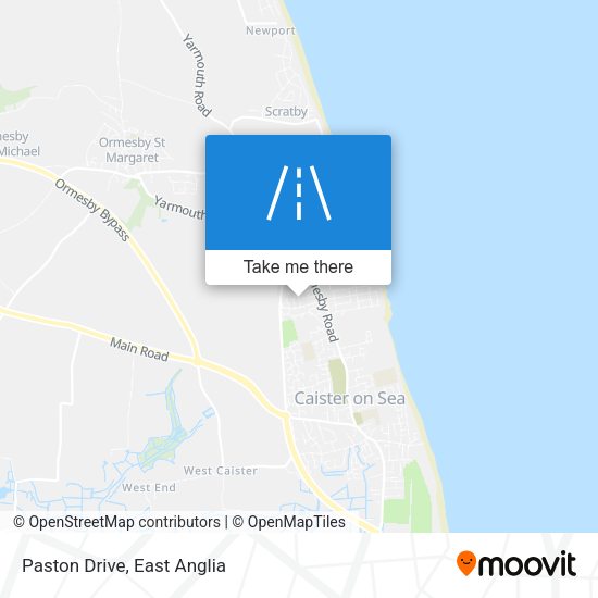 Paston Drive map