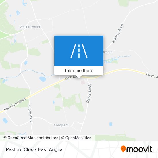 Pasture Close map