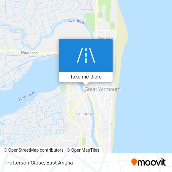Patterson Close map