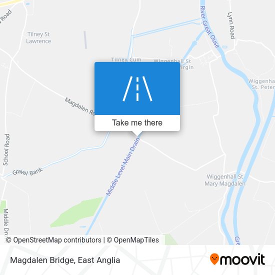 Magdalen Bridge map