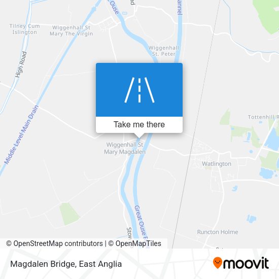Magdalen Bridge map