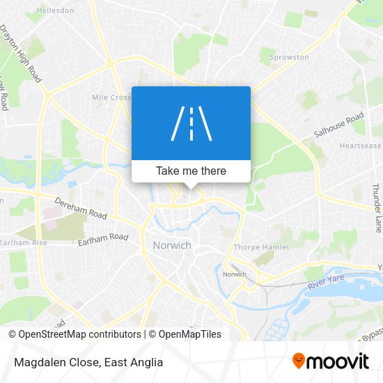 Magdalen Close map
