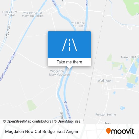 Magdalen New Cut Bridge map