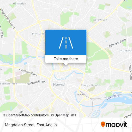 Magdalen Street map