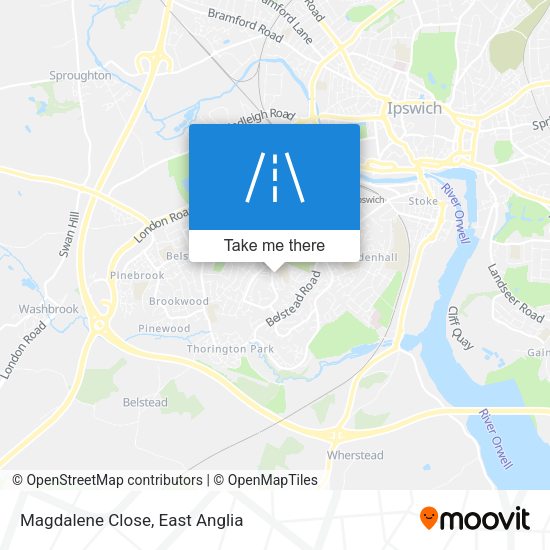 Magdalene Close map
