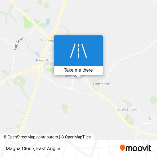 Magna Close map