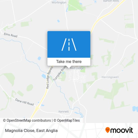 Magnolia Close map