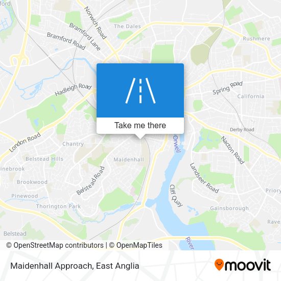 Maidenhall Approach map