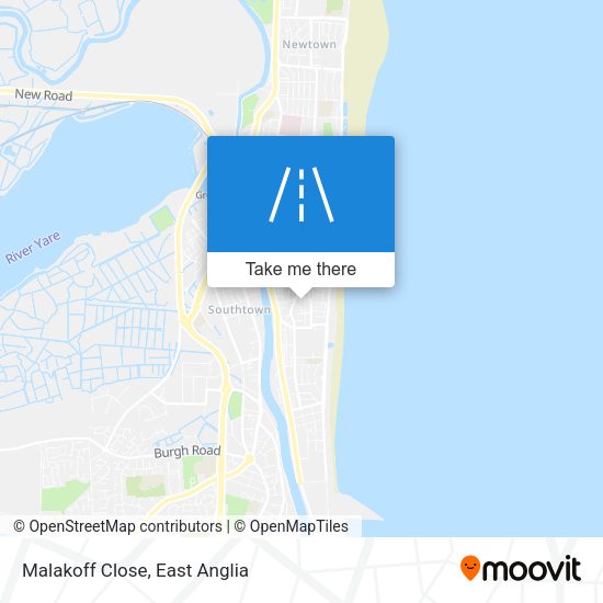 Malakoff Close map