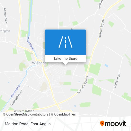 Maldon Road map