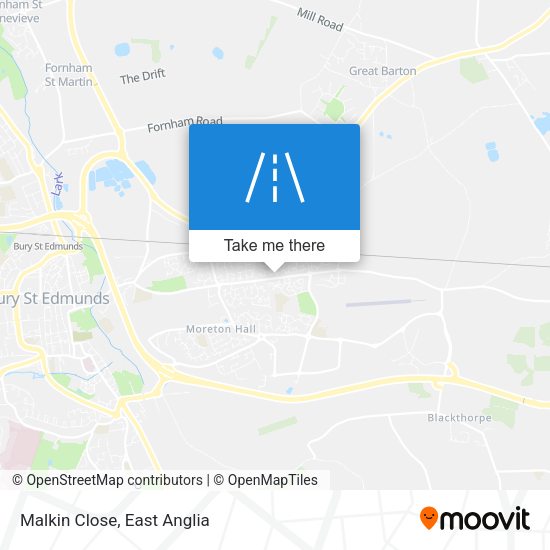 Malkin Close map