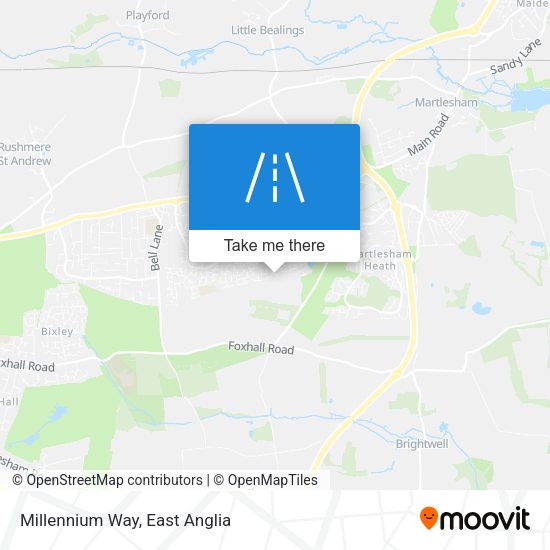 Millennium Way map