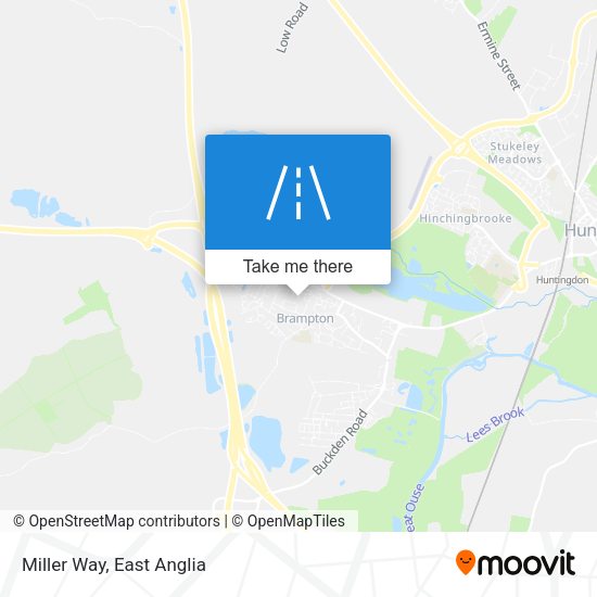Miller Way map