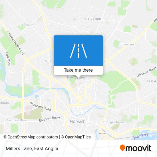 Millers Lane map