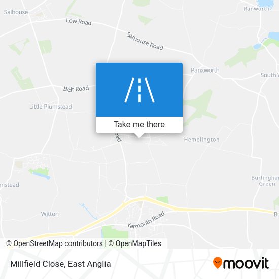 Millfield Close map