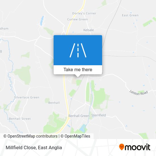 Millfield Close map
