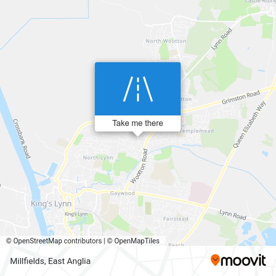 Millfields map