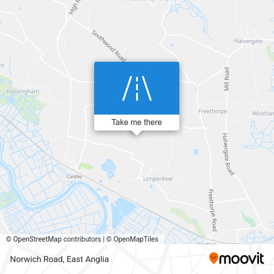 Norwich Road map