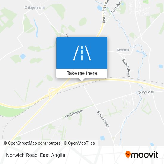 Norwich Road map