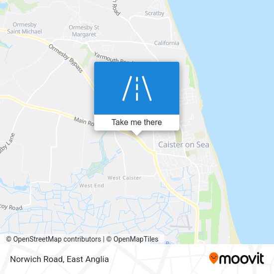 Norwich Road map