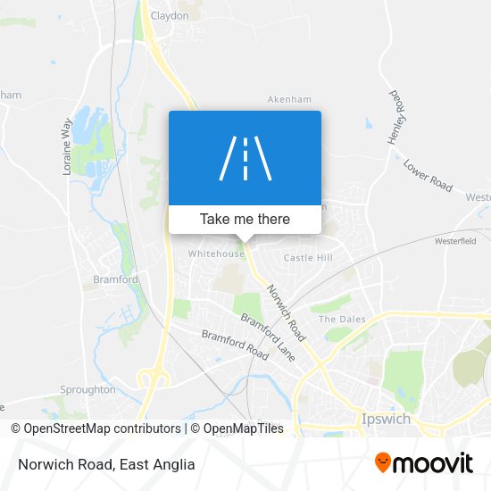 Norwich Road map