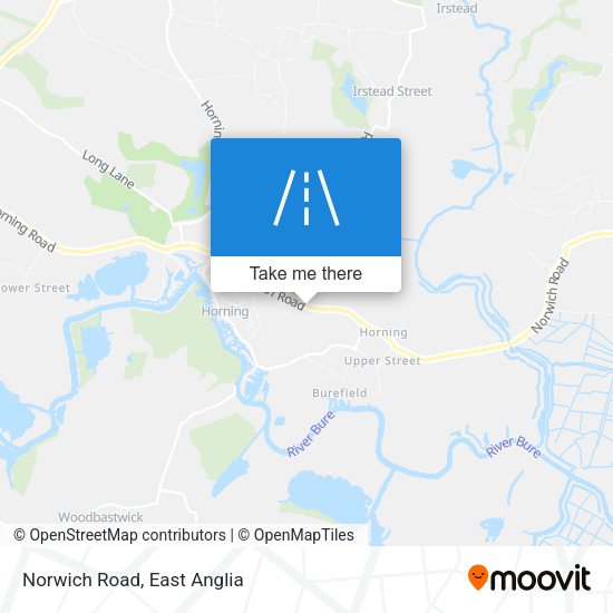 Norwich Road map