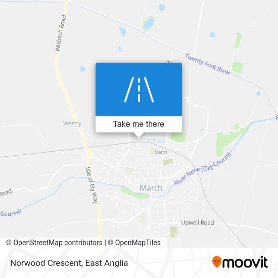 Norwood Crescent map