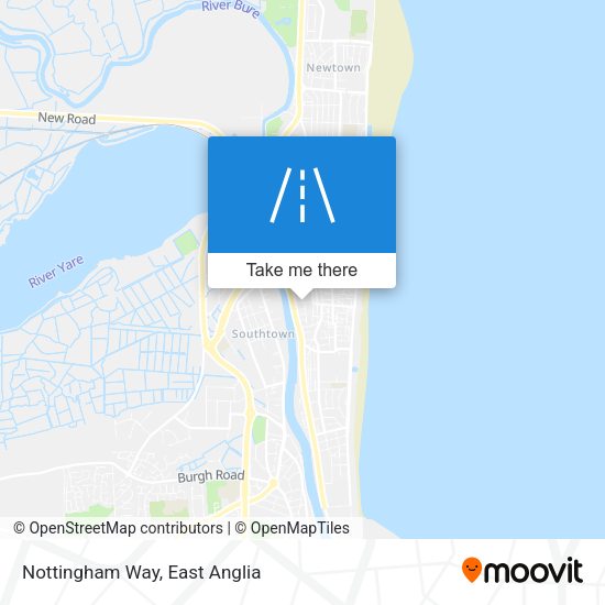 Nottingham Way map
