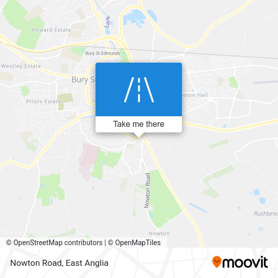 Nowton Road map