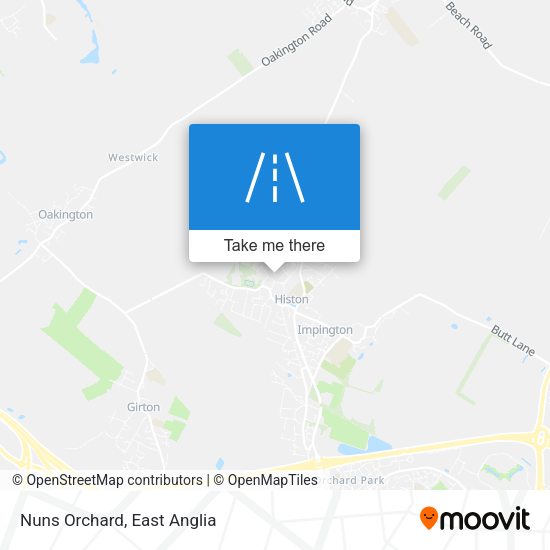 Nuns Orchard map