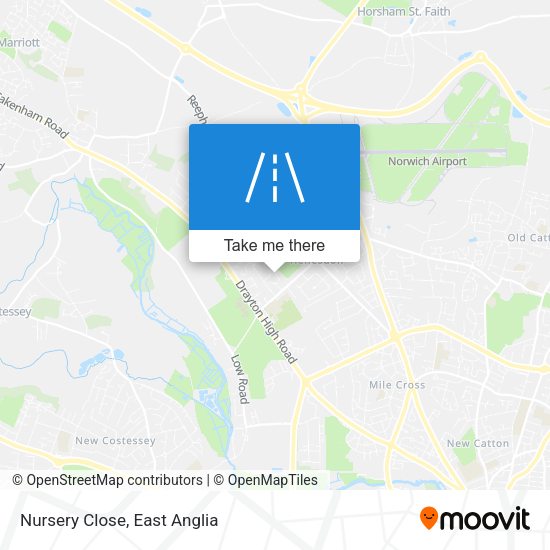 Nursery Close map