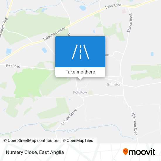 Nursery Close map