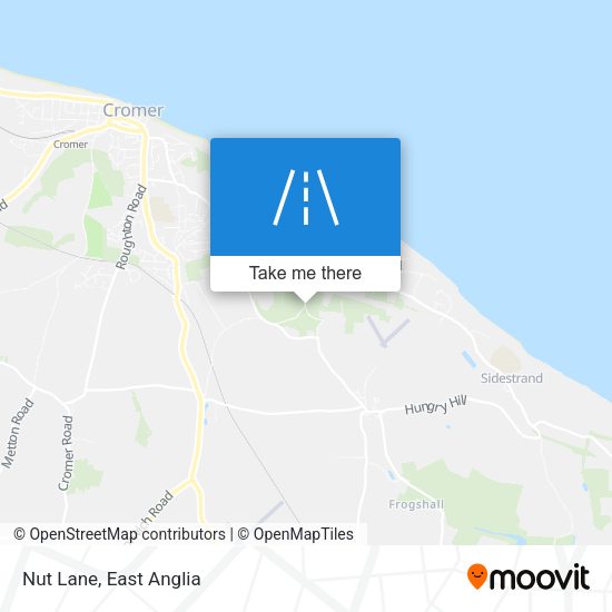 Nut Lane map