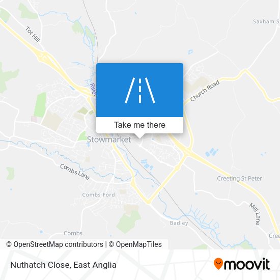 Nuthatch Close map