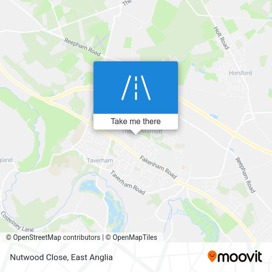 Nutwood Close map