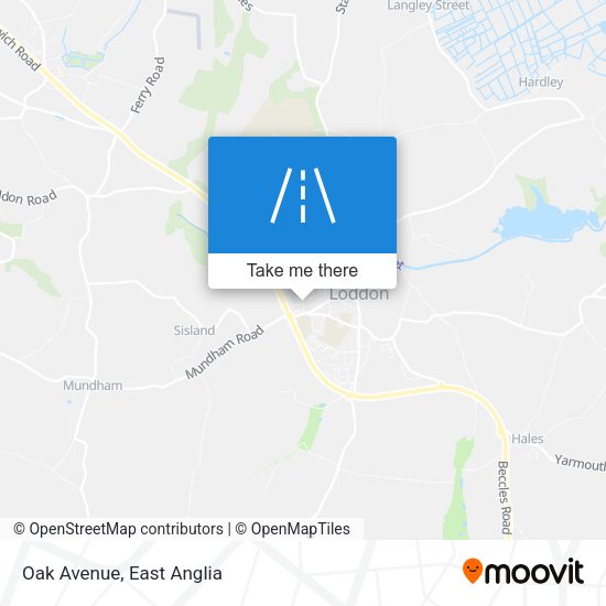 Oak Avenue map